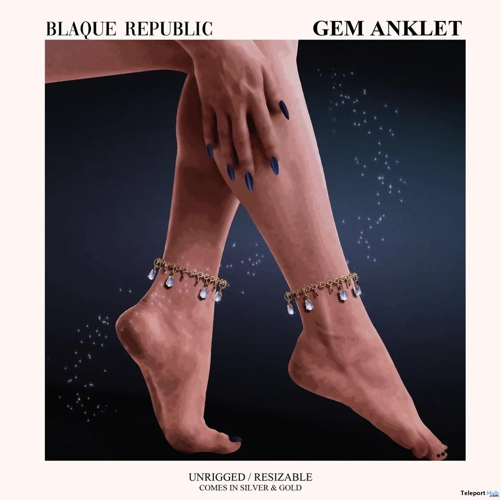 Gem Anklet October 2026 Group Gift by Blaque Republic - Teleport Hub - teleporthub.com