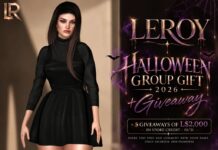 Halloween Black Dress October 2026 Group Gift by LEROY Halloween Black Dress October 2026 Group Gift by LEROY - Teleport Hub - teleporthub.com